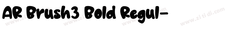 AR Brush3 Bold Regul字体转换